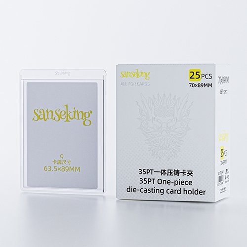 [25 pcs] 35pt Clear Toploader One-piece Die-cast Toploader for