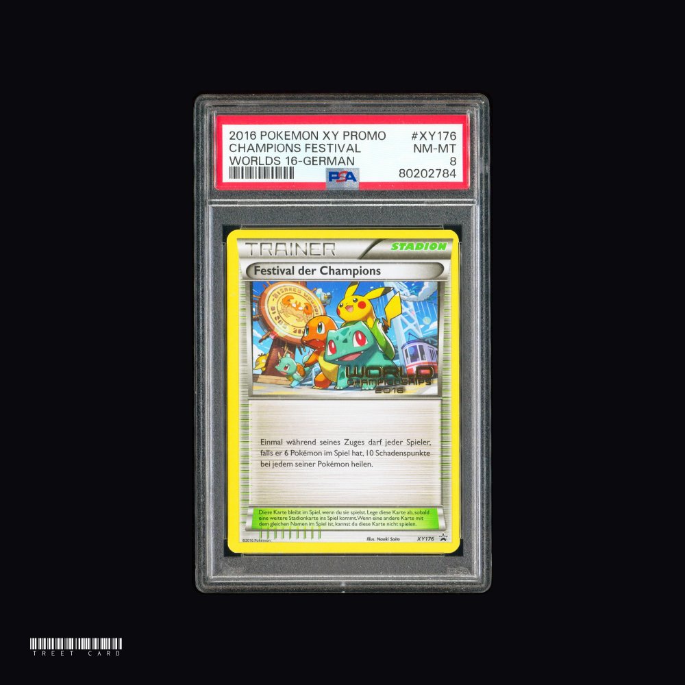 [PSA 8] Champions Festival German XY176 2016 World Championships NM - MT
