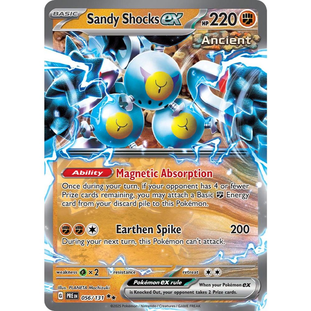Sandy Shocks ex PRE 056/131 Prismatic Evolutions Double Rare EN