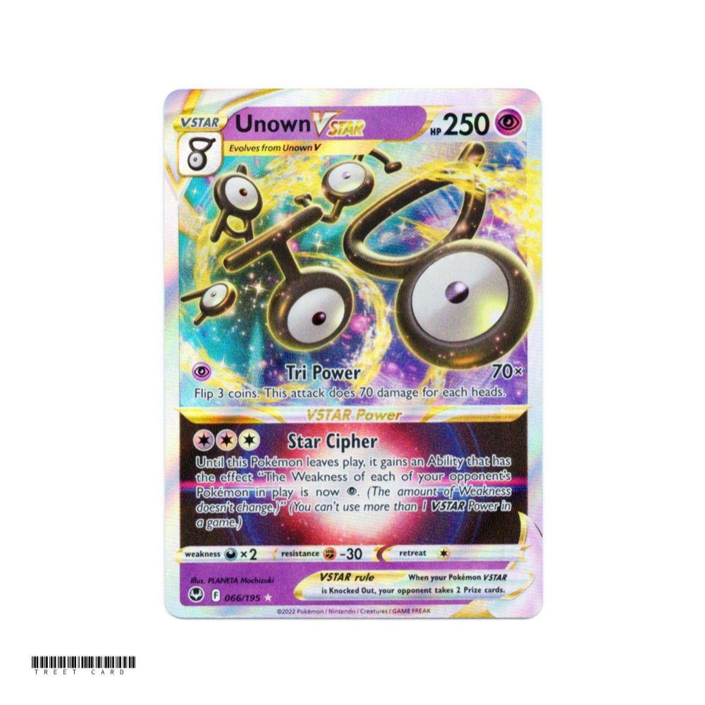 Unown VSTAR 066/195 Silver Tempest Ultra Rare EN