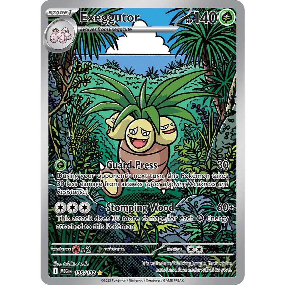 Exeggutor MEG 135/132 ME01 Mega Evolution Illustration Rare EN