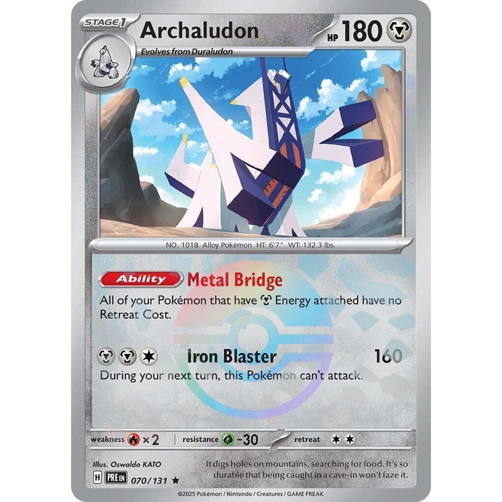 Archaludon PRE 070/131 Poke Ball Pattern Prismatic Evolutions EN
