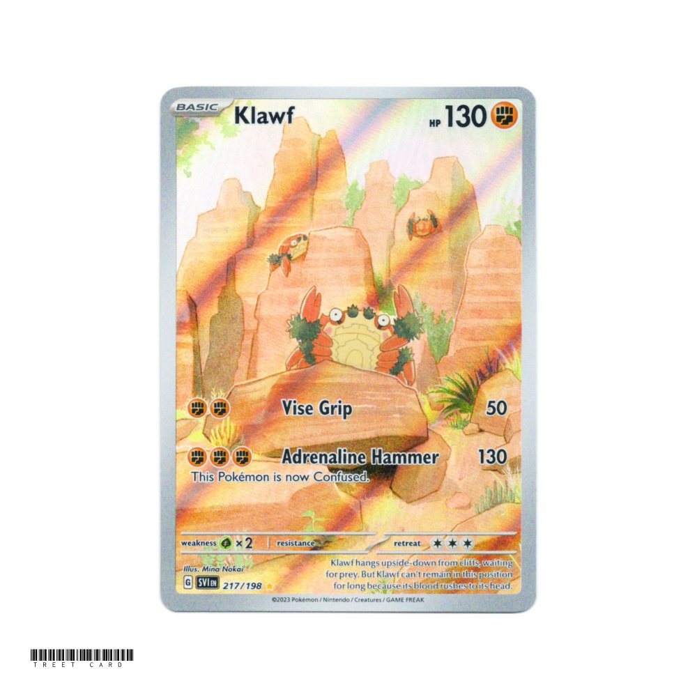 Klawf Scarlet & Violet Base Set 217/198 Holo Illustration Rare EN