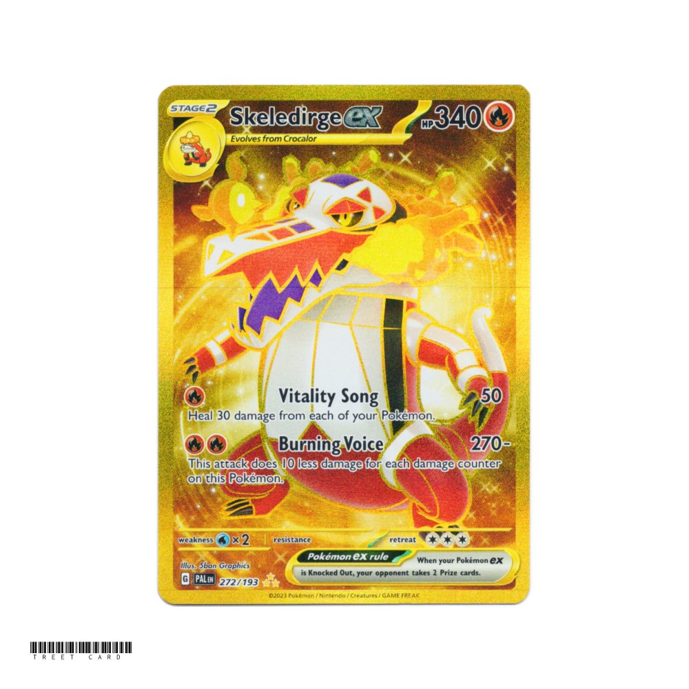 Skeledirge ex PAL 272/193 Gold Hyper Rare Paldea Evolved EN