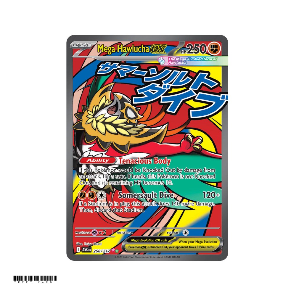 Mega Hawlucha ex Ascended Heroes 268/295 Mega Attack Rare EN