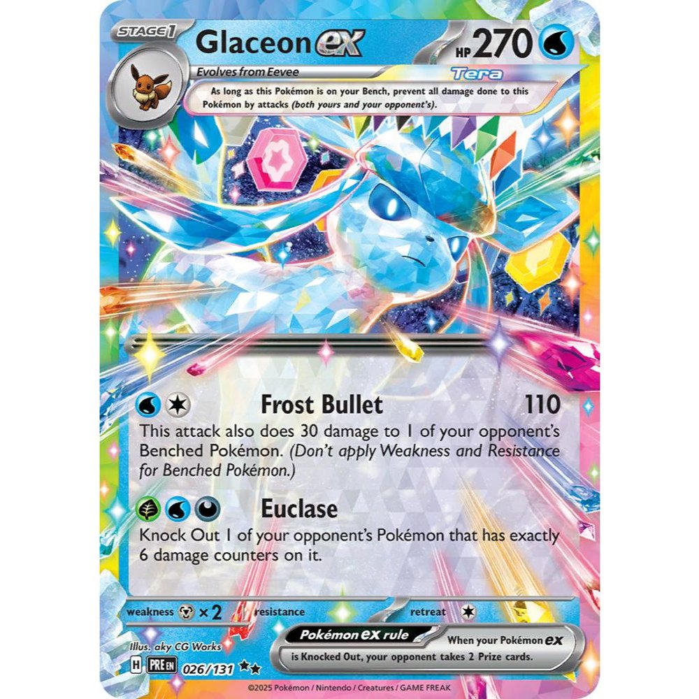 Glaceon ex PRE 026/131 Prismatic Evolutions Double Rare EN