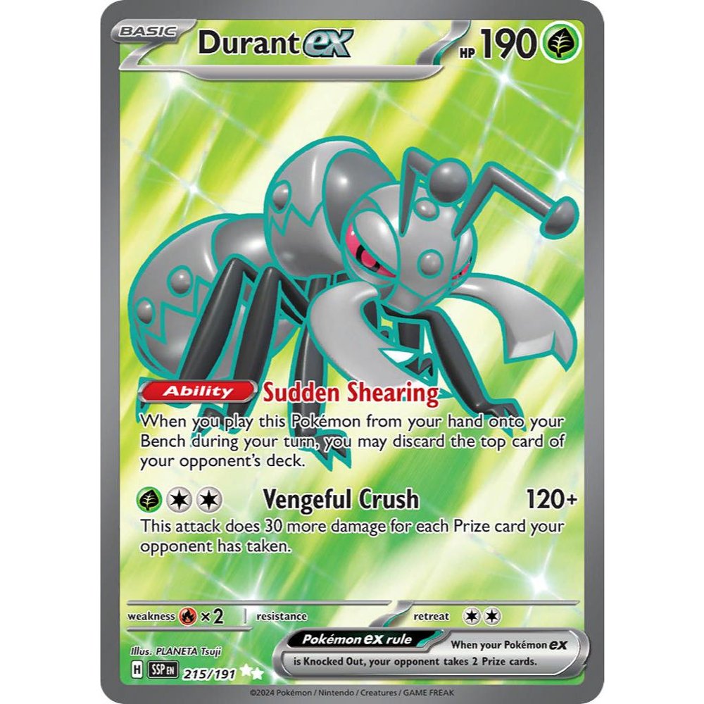 Durant ex SSP 215/191 SV08 Surging Sparks Ultra Rare EN