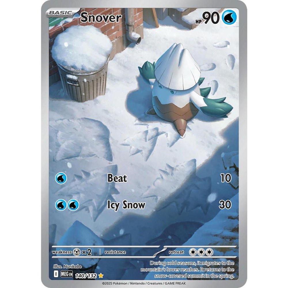 Snover MEG 140/132 ME01 Mega Evolution Illustration Rare EN
