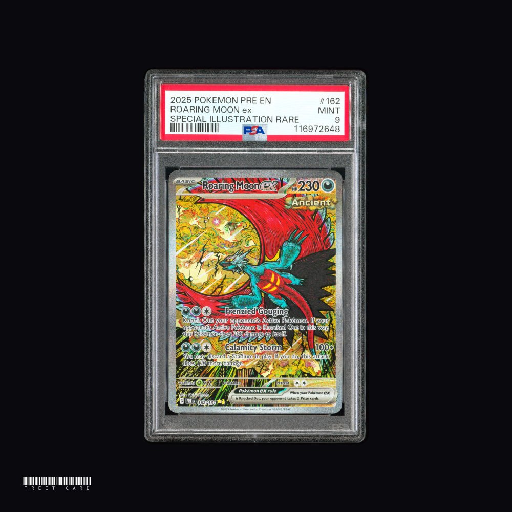 [PSA 9] Roaring Moon ex PRE 162/131 Prismatic Evolutions Special Illustration Rare EN