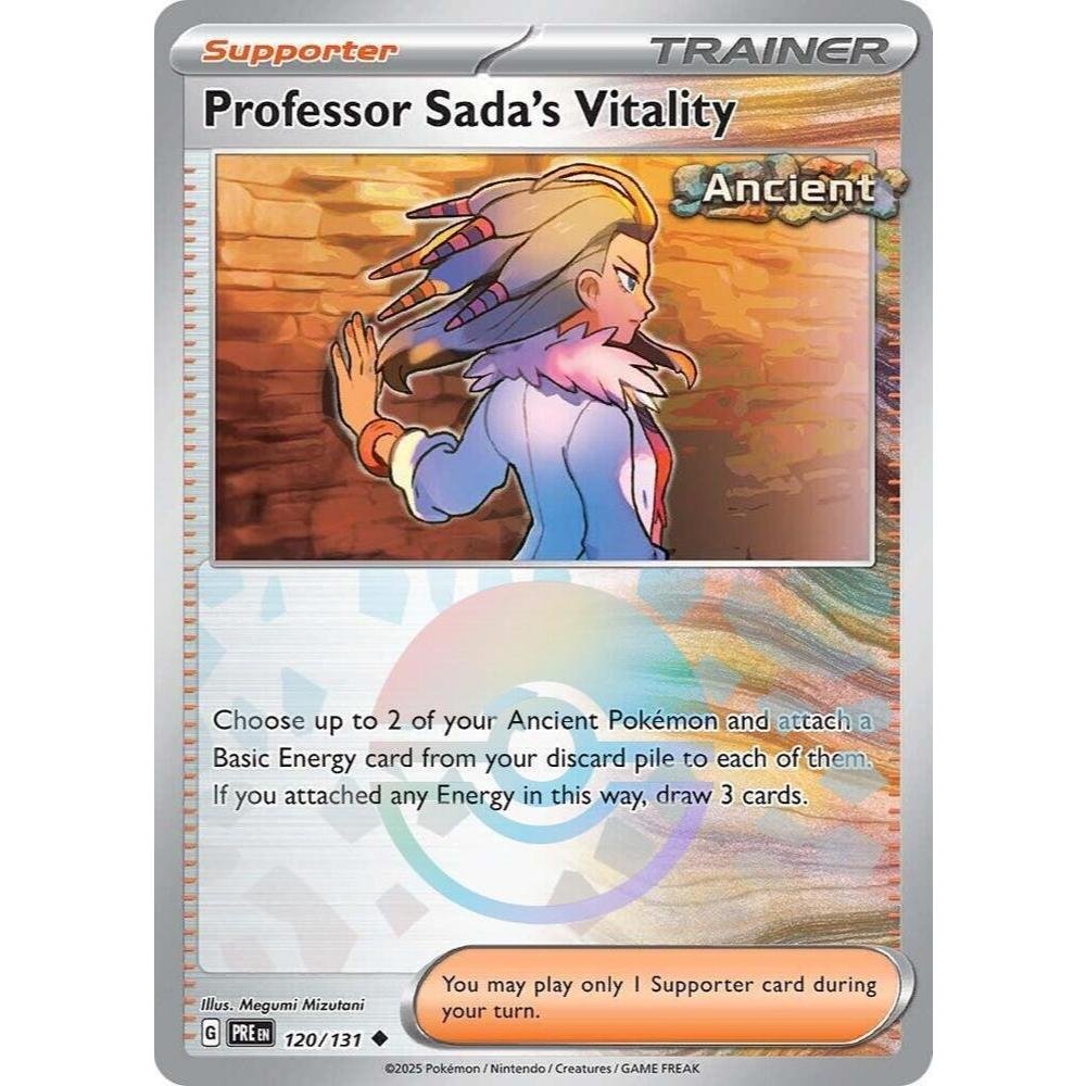 Professor Sada's Vitality PRE 120/131 Poke Ball Pattern Prismatic Evolutions EN