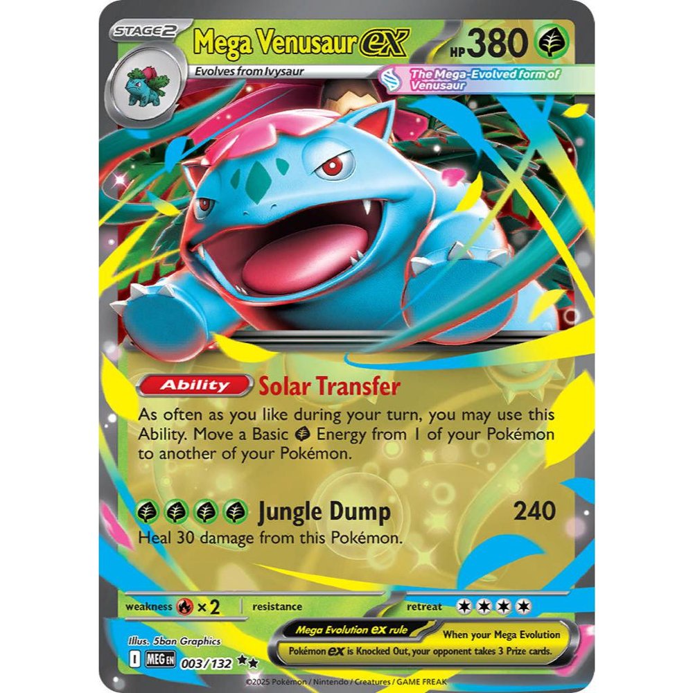 Mega Venusaur ex MEG 003/132 ME01 Mega Evolution Double Rare EN