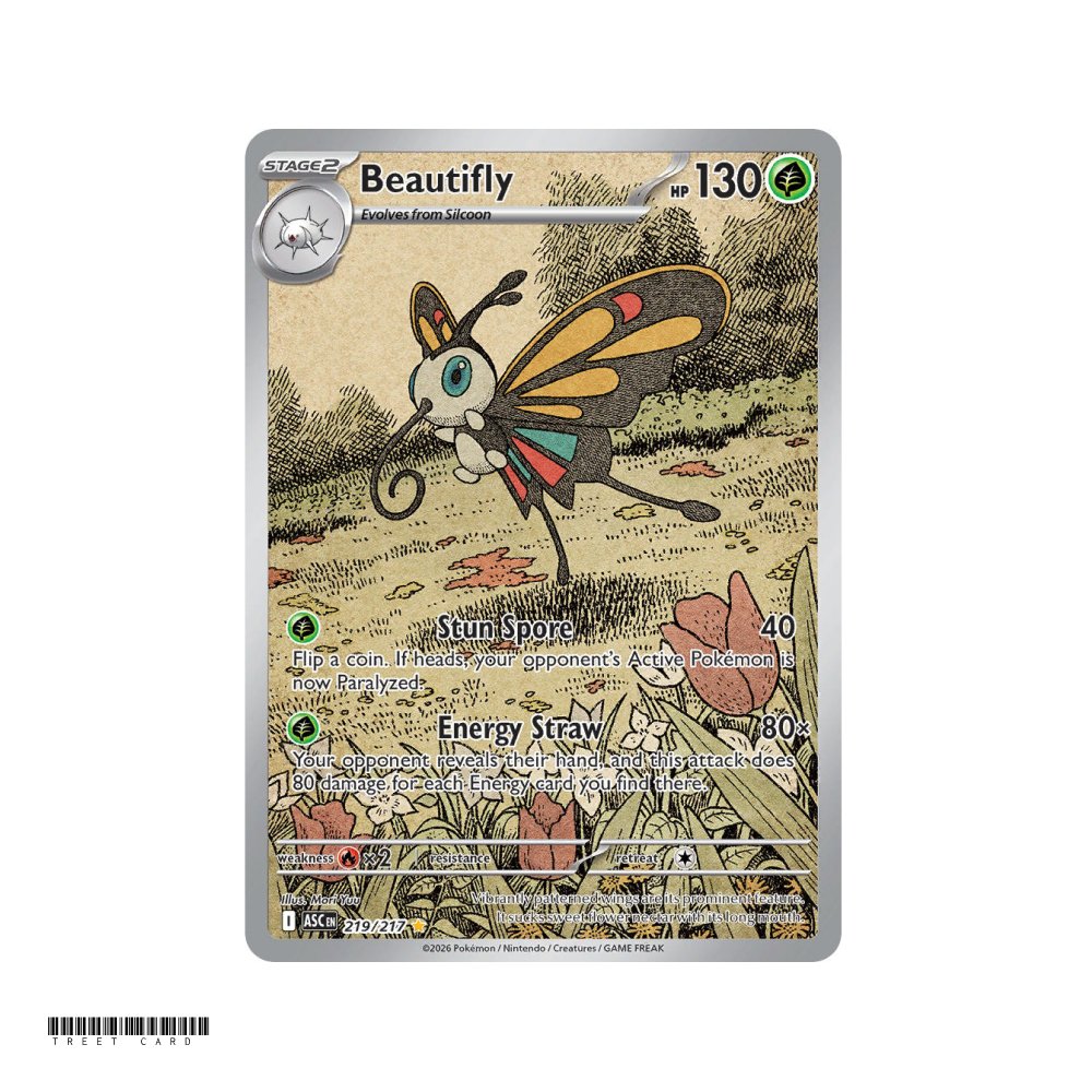 Beautifly Ascended Heroes 219/295 Illustration Rare EN