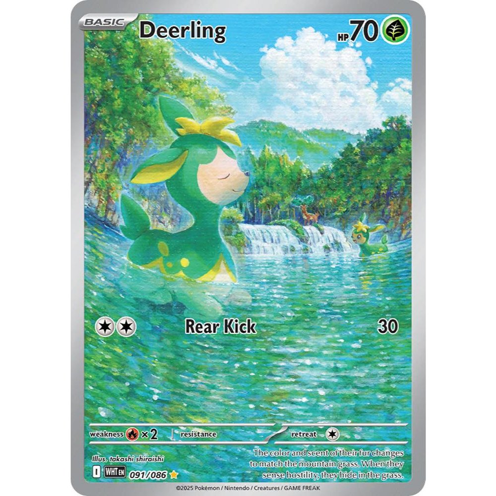 Deerling WHT 091/086 SV White Flare Illustration Rare EN