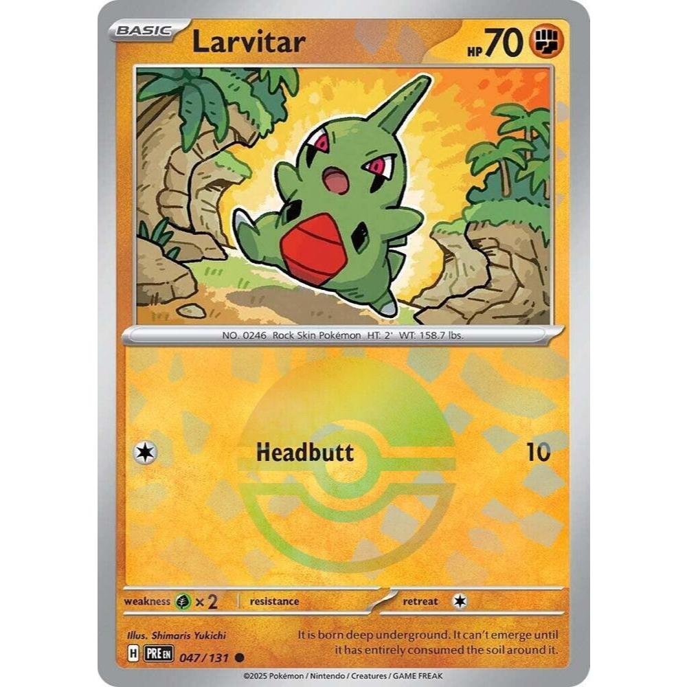 Larvitar PRE 047/131 Poke Ball Pattern Prismatic Evolutions EN