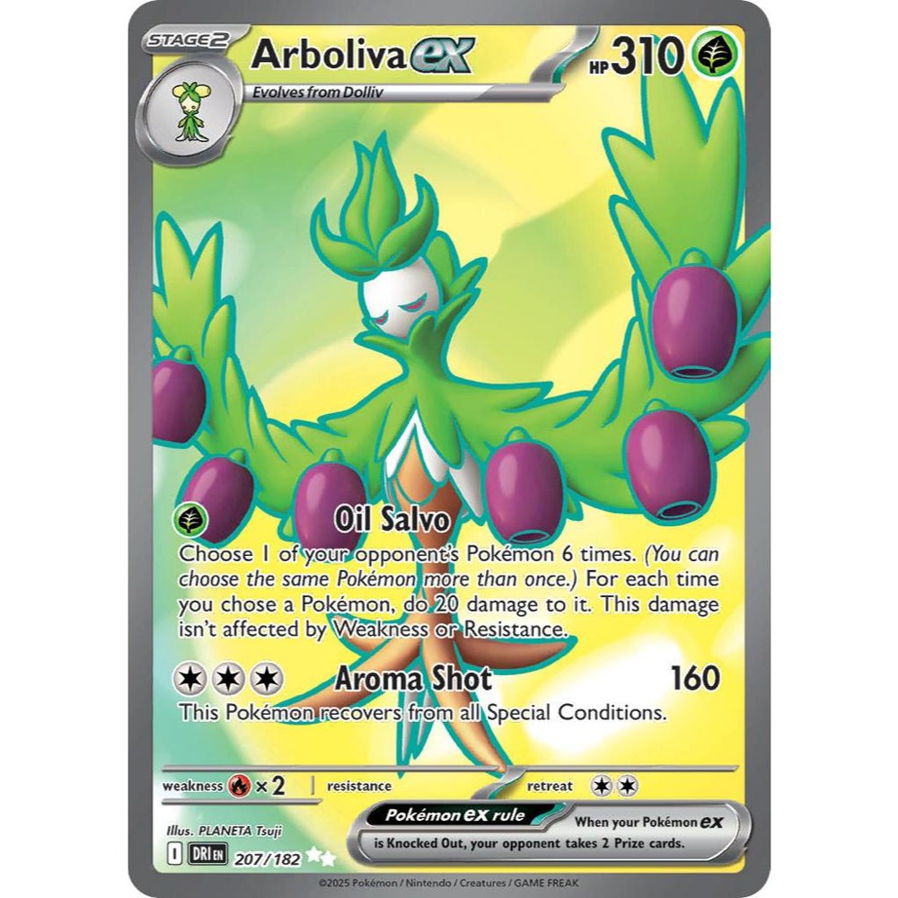 Arboliva ex DRI 207/182 Destined Rivals Ultra Rare EN