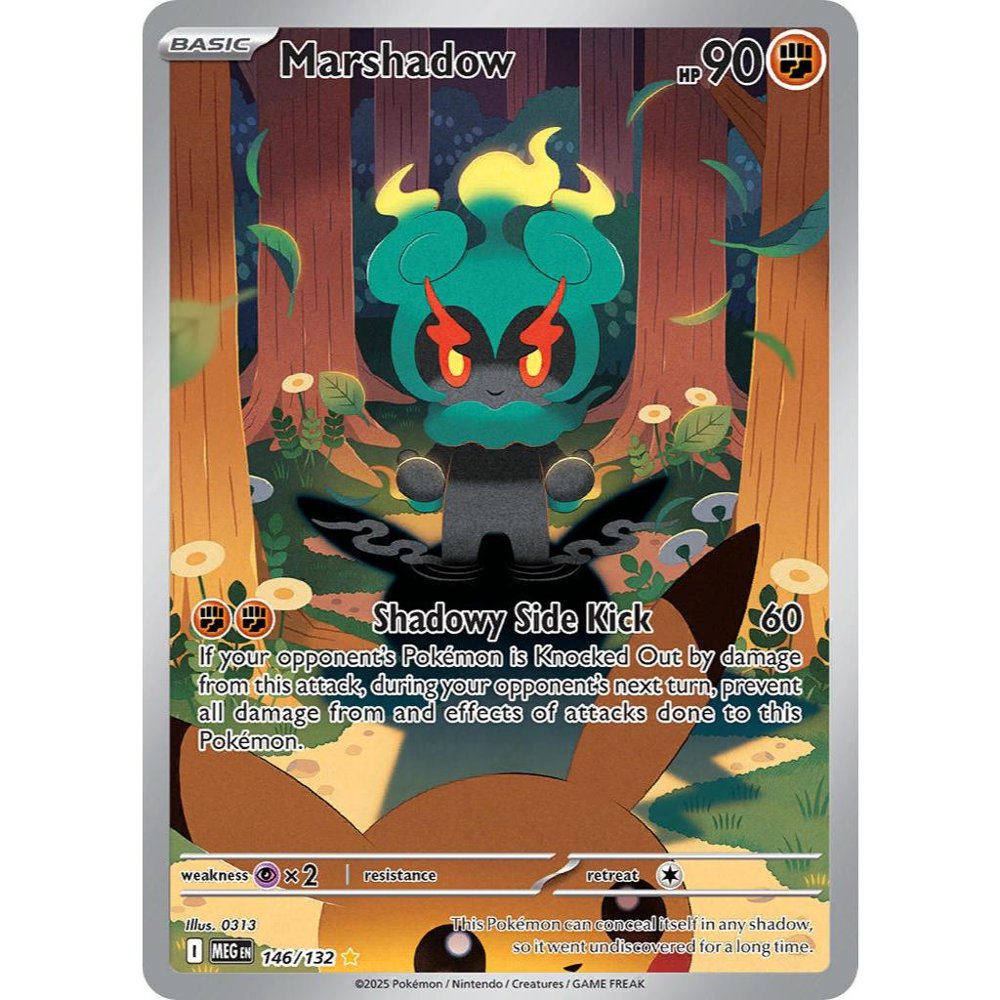 Marshadow MEG 146/132 ME01 Mega Evolution Illustration Rare EN