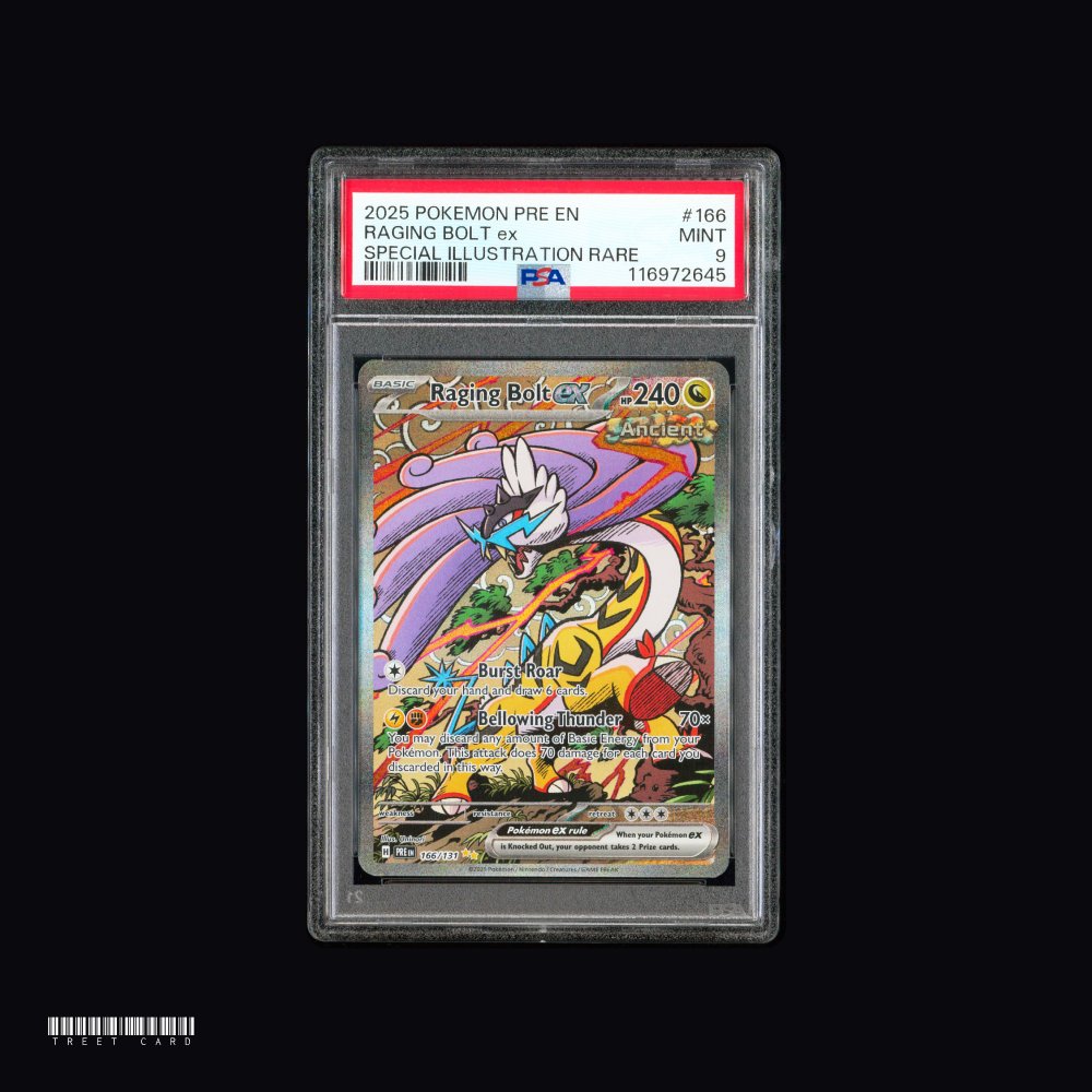 [PSA 9] Raging Bolt ex PRE 166/131 Prismatic Evolutions Special Illustration Rare EN