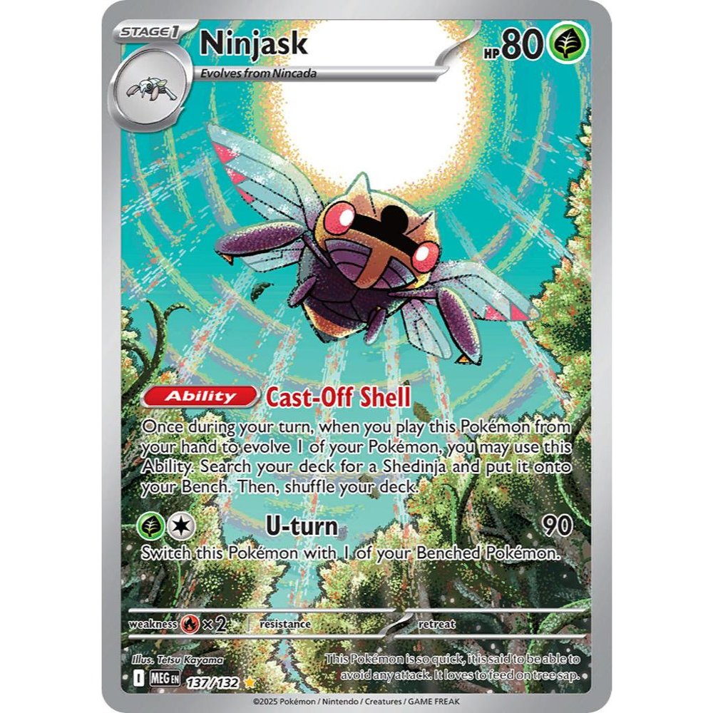 Ninjask MEG 137/132 ME01 Mega Evolution Illustration Rare EN