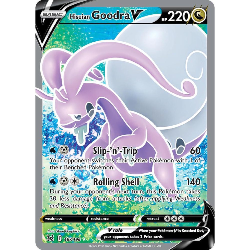 Hisuian Goodra V 187/196 SWSH11 Lost Origin Ultra Rare EN