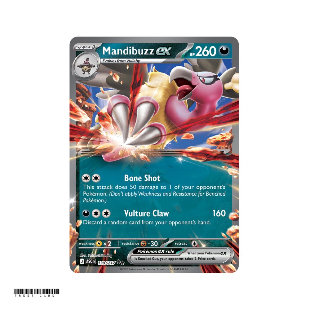Mandibuzz ex Ascended Heroes 139/295 Double Rare EN