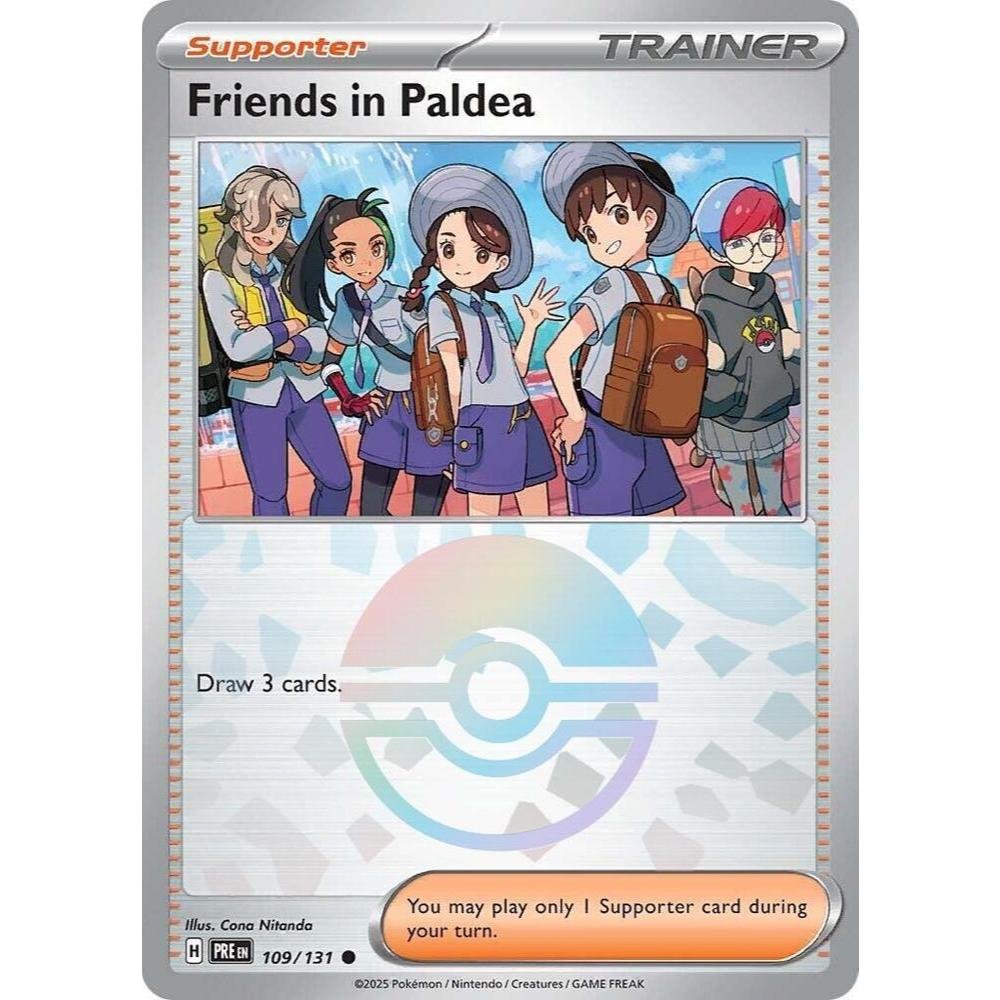 Friends in Paldea PRE 109/131 Poke Ball Pattern Prismatic Evolutions EN