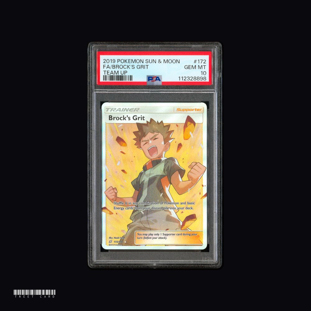 [PSA 10] Brock's Grit SM9 Team Up 172/198 Ultra Rare EN