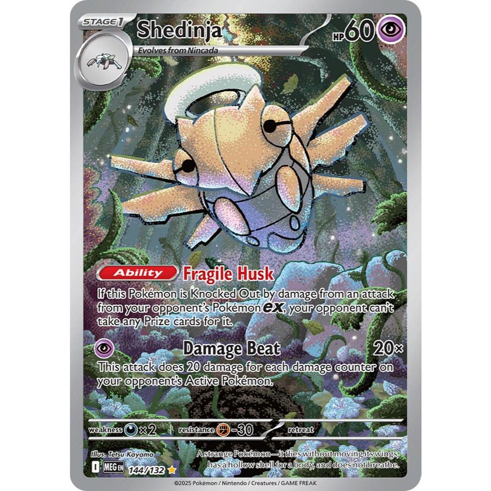 Shedinja MEG 144/132 ME01 Mega Evolution Illustration Rare EN