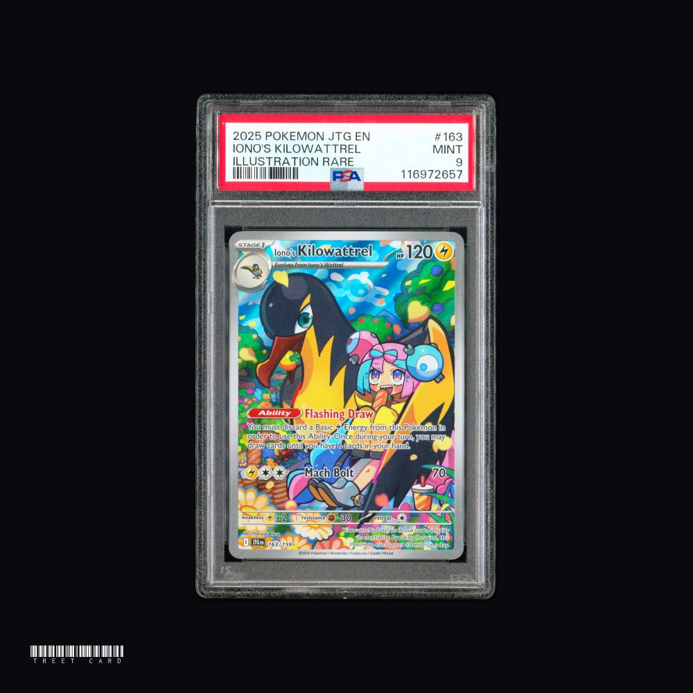 [PSA 9] Iono's Kilowattrel JTG 163/159 Journey Together Illustration Rare EN