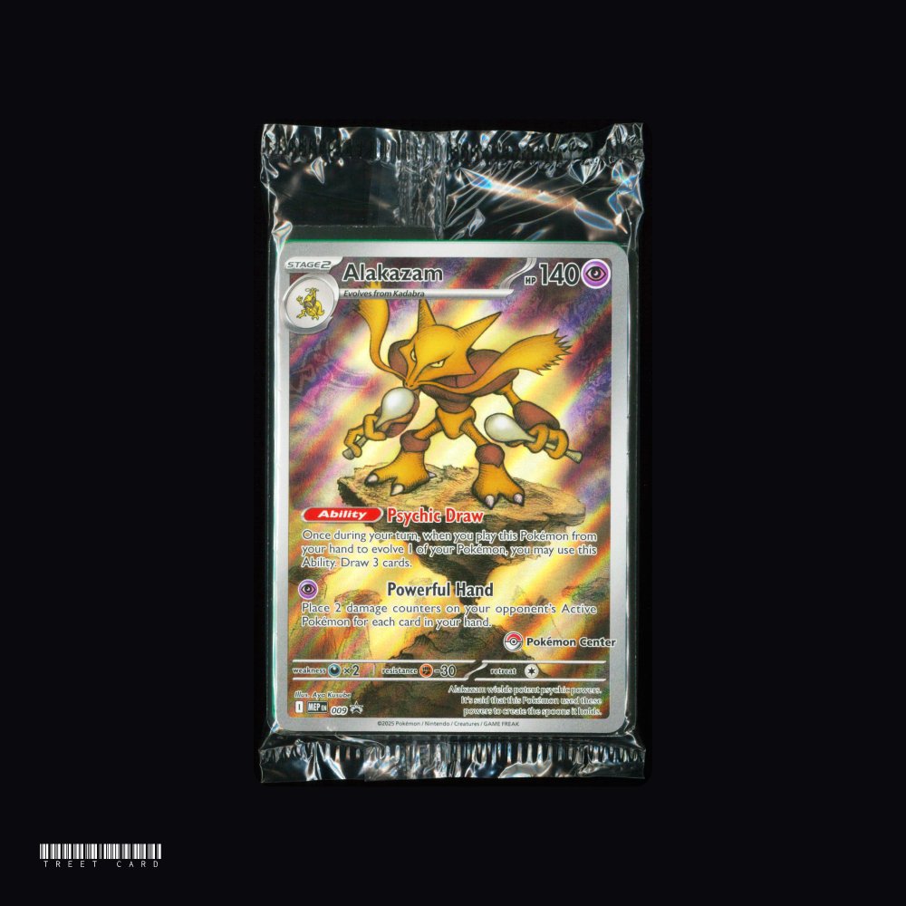 [Sealed] Alakazam MEP 009 Pokemon Center Mega Evolution Promo EN