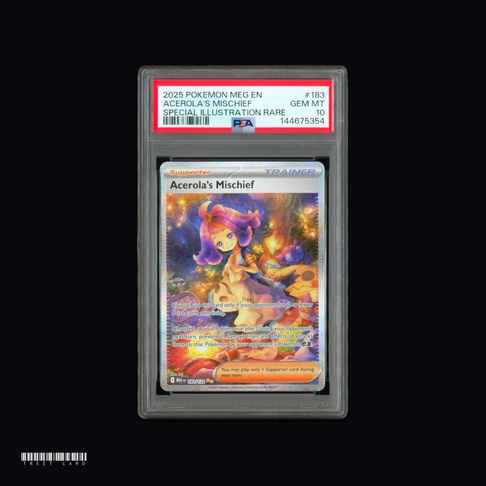 [PSA 10] Acerola’s Mischief Mega Evolution 183/188 Special Illustration Rare EN