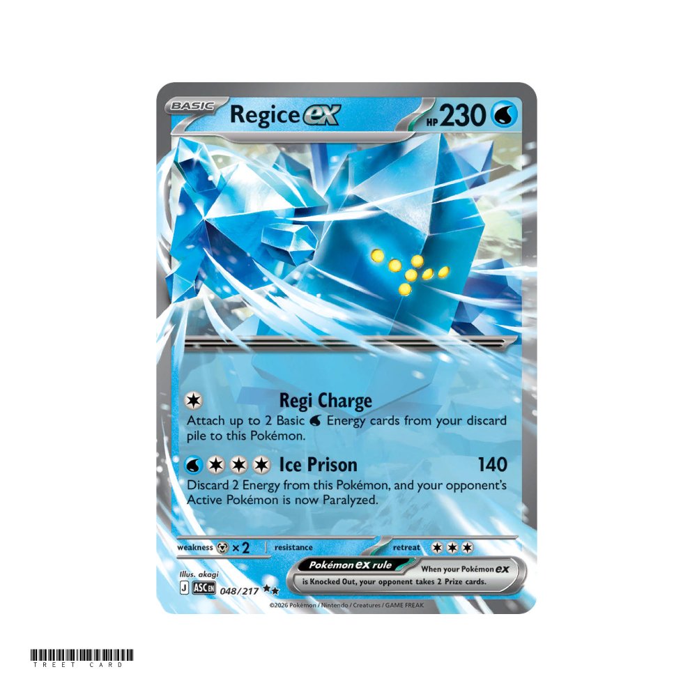 Regice ex Ascended Heroes 48/295 Double Rare EN
