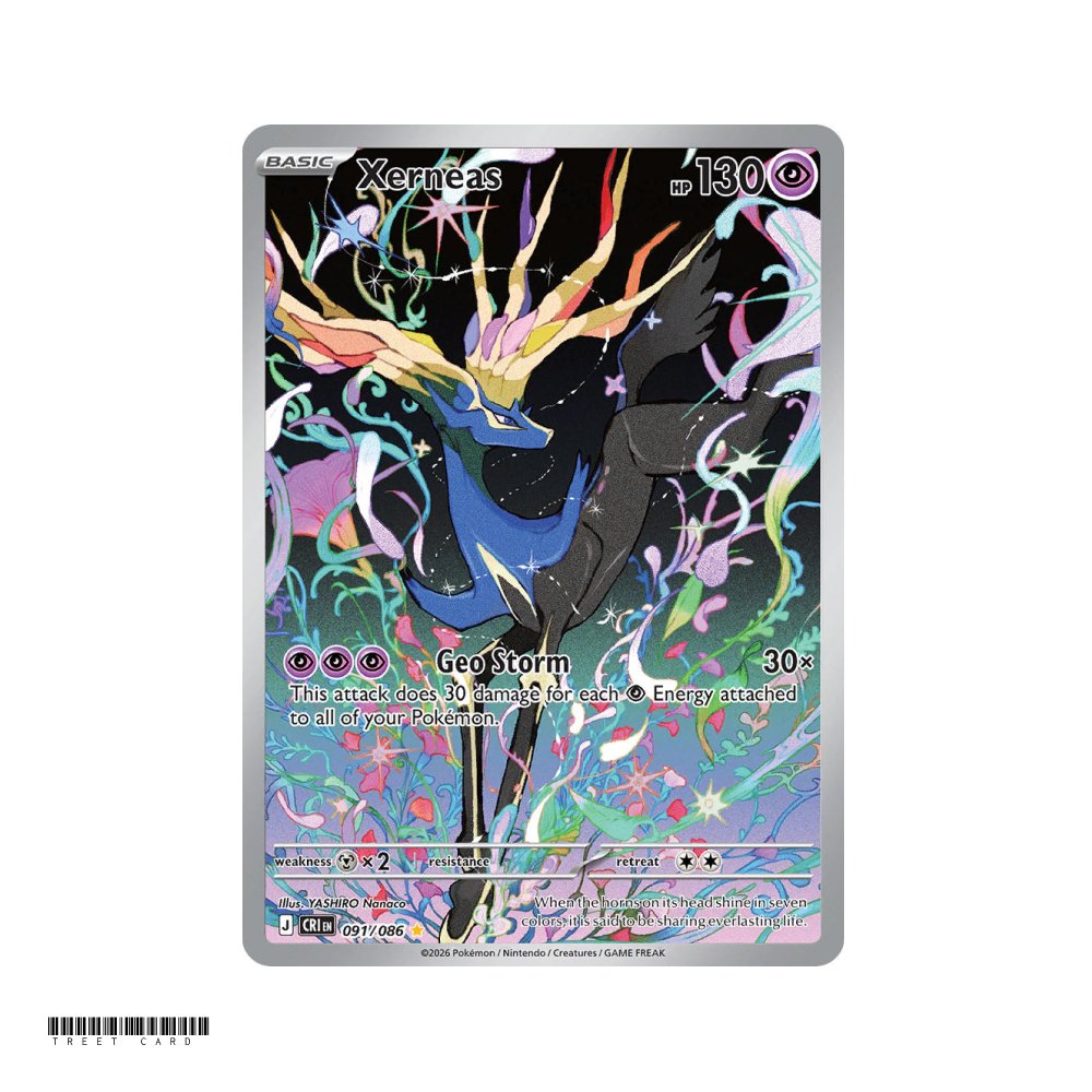 Xerneas Chaos Rising 091/086 Illustration Rare EN