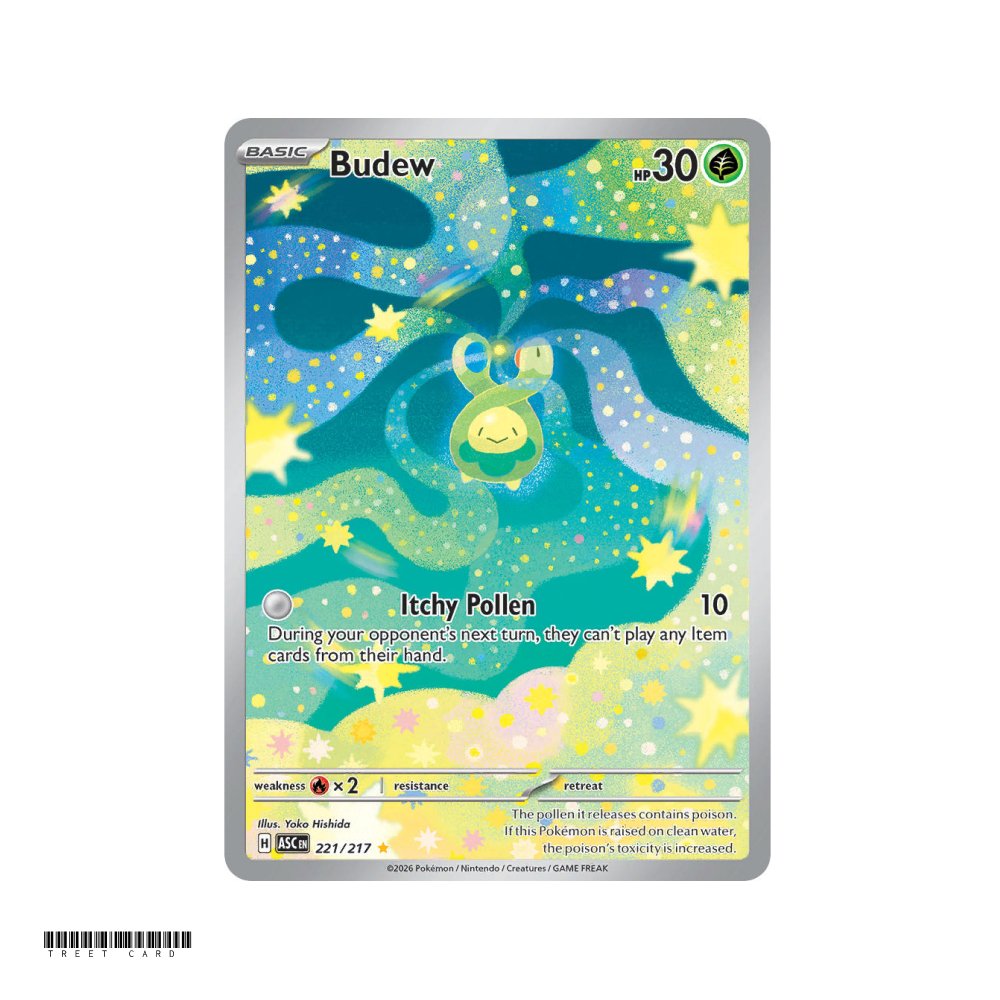 Budew Ascended Heroes 221/295 Illustration Rare EN