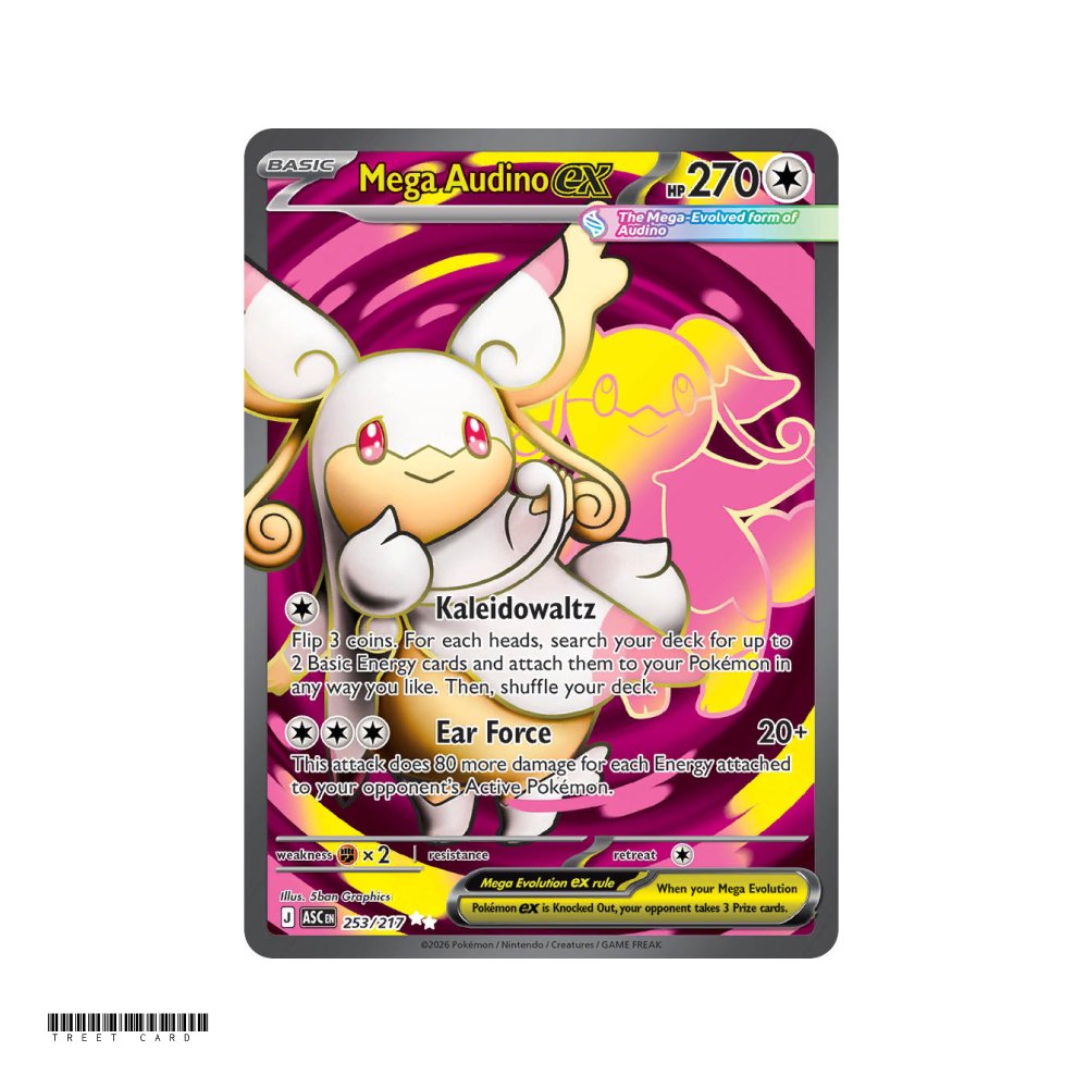 Mega Audino ex Ascended Heroes 253/295 Ultra Rare EN