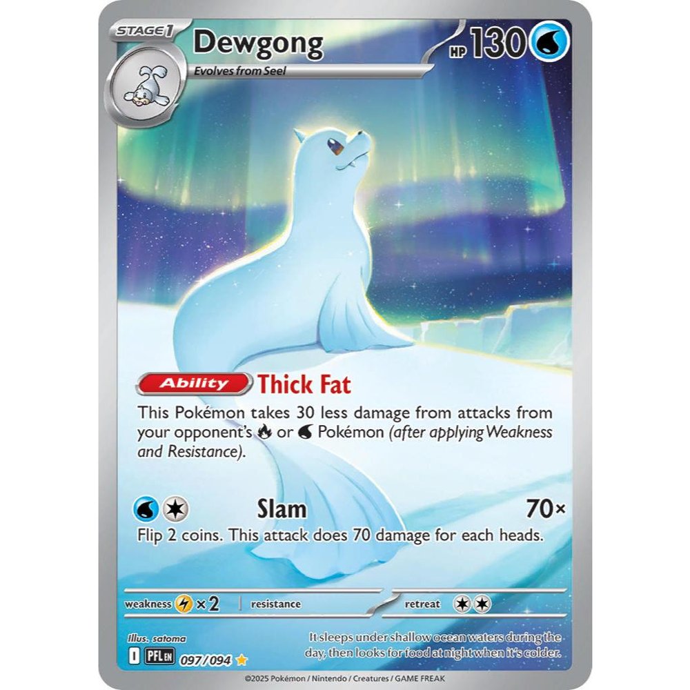 Dewgong PFL 097/094 Phantasmal Flames Illustration Rare EN