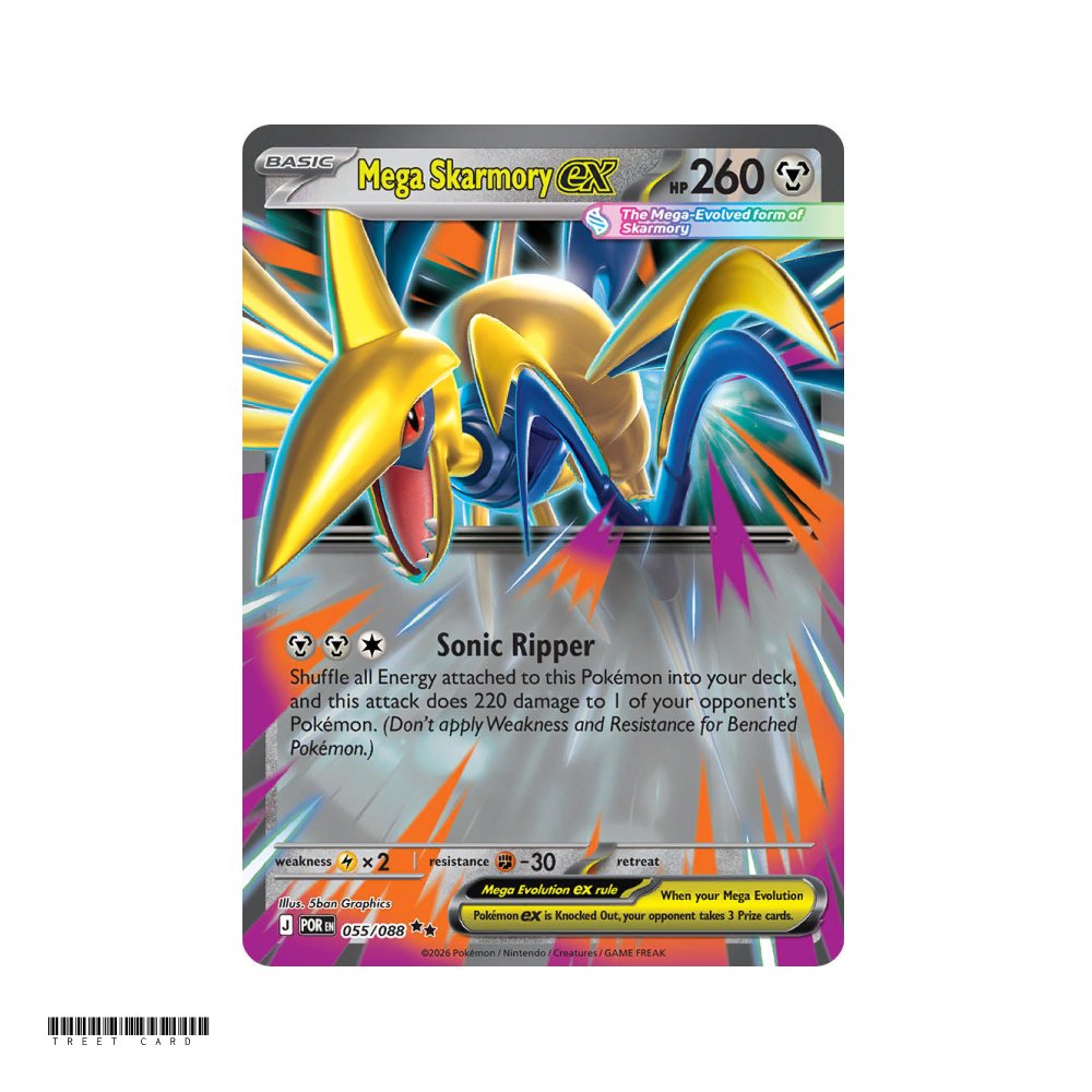 Mega Skarmory ex Perfect Order 55/124 Double Rare EN