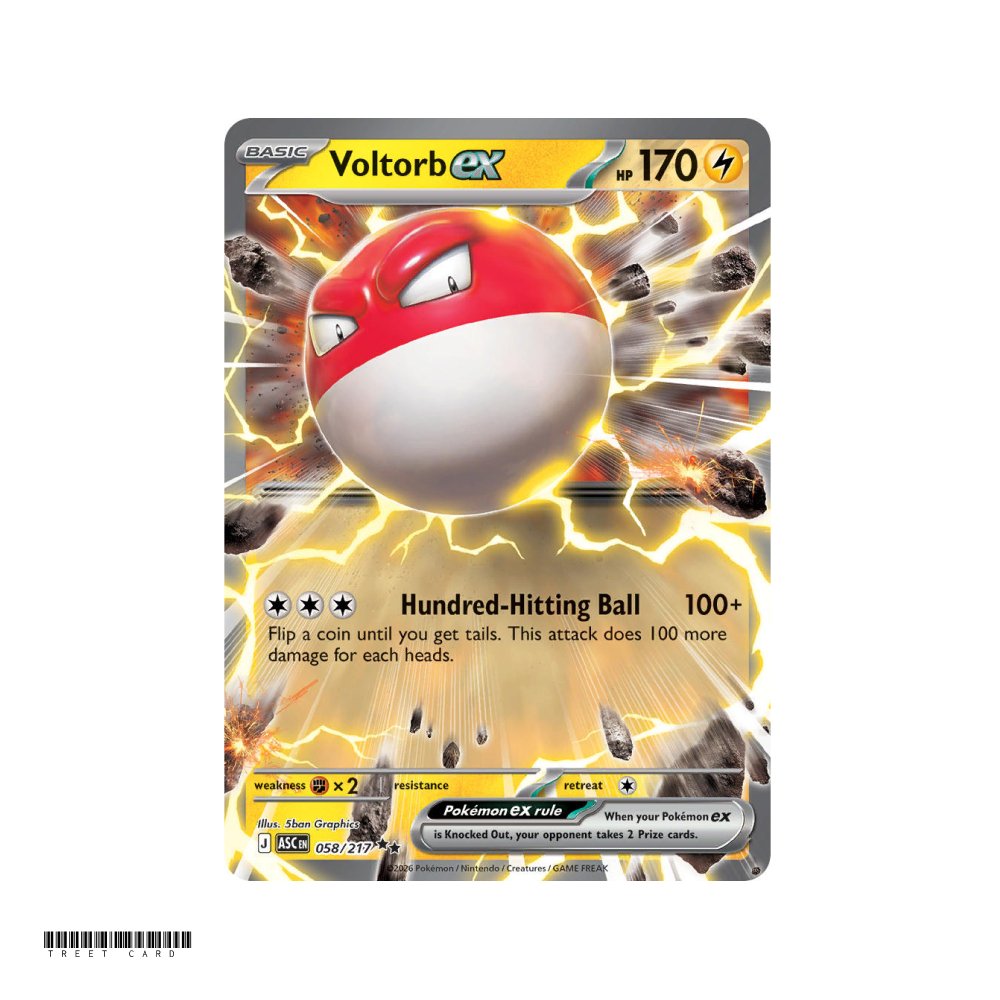 Voltorb ex Ascended Heroes 58/295 Double Rare EN