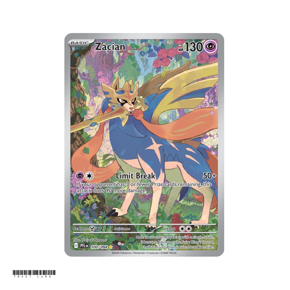Zacian Phantasmal Flames 100/130 Illustration Rare EN