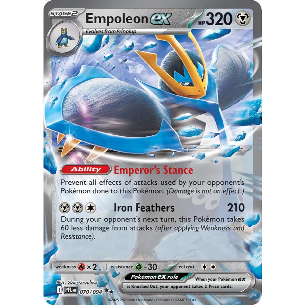 Empoleon ex PFL 070/094 Phantasmal Flames Double Rare EN