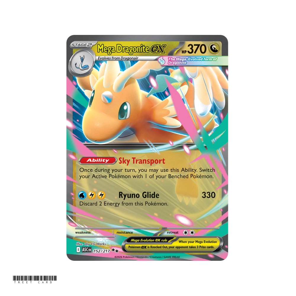 Mega Dragonite ex Ascended Heroes 152/295 Double Rare EN