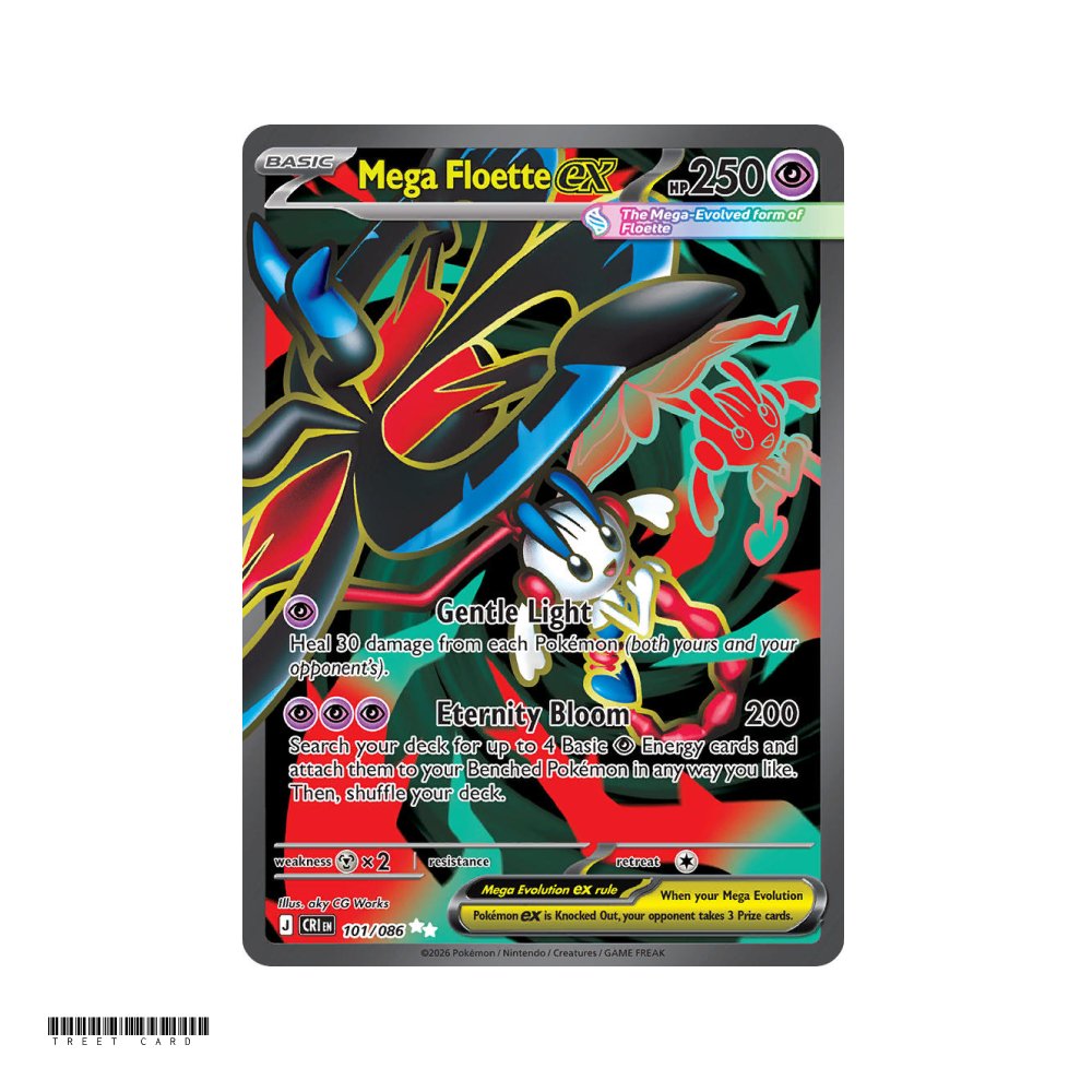 Mega Floette ex Chaos Rising 101/086 Ultra Rare EN
