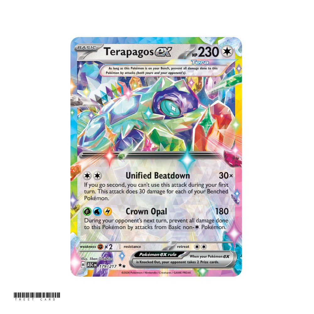 Terapagos ex Ascended Heroes 179/295 Double Rare EN