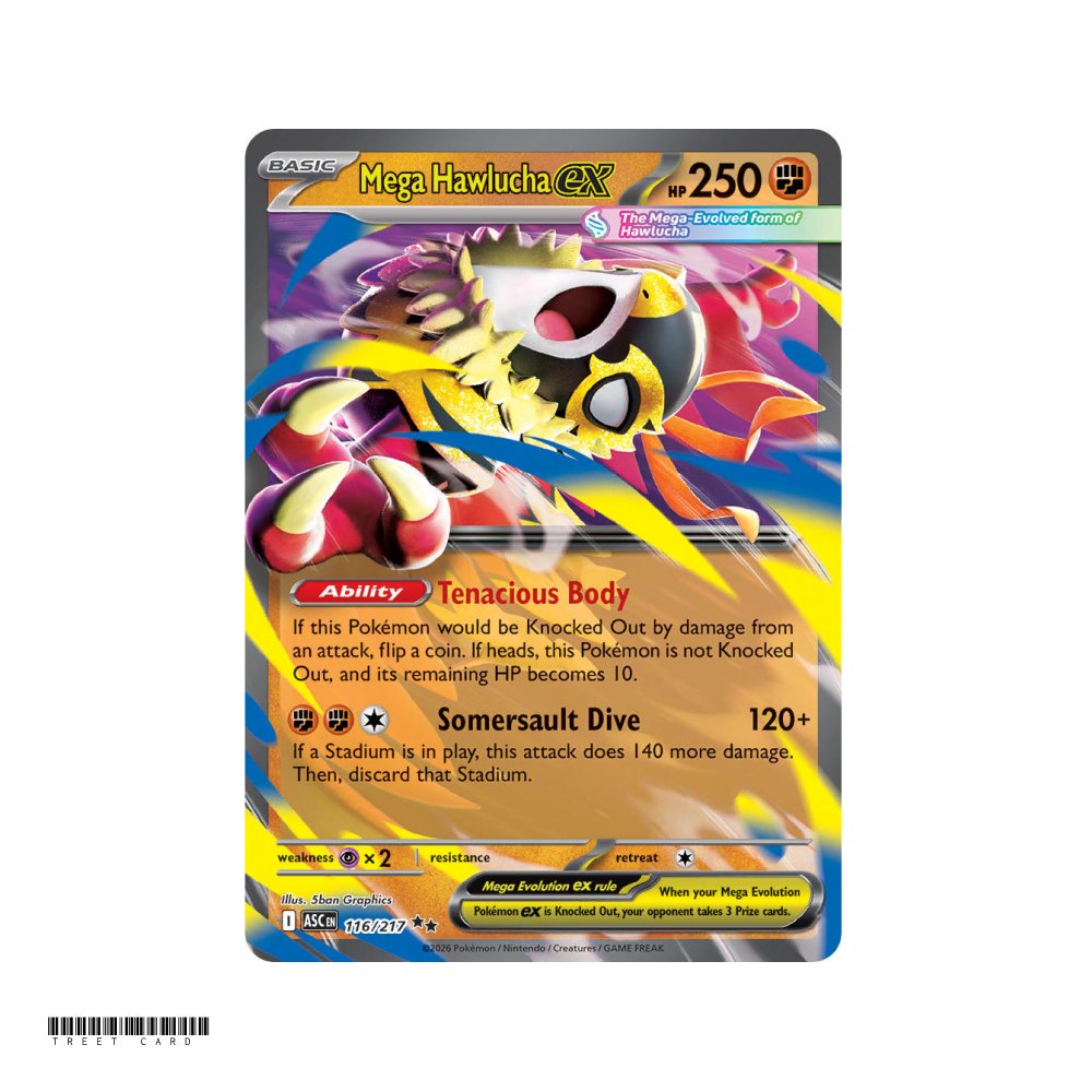 Mega Hawlucha ex Ascended Heroes 116/295 Double Rare EN