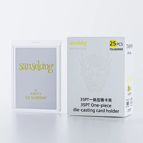 [25 pcs] 35pt Clear Toploader One-piece Die-cast Toploader for