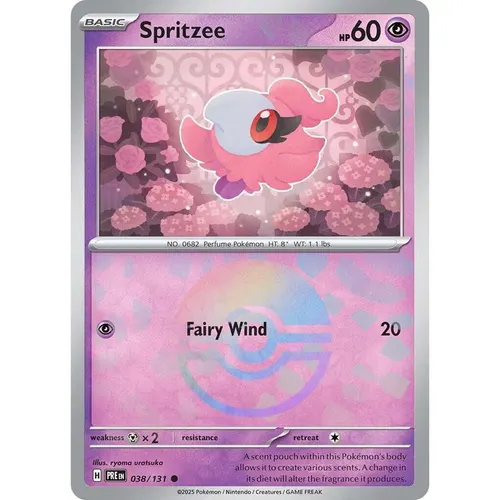 Spritzee PRE 038/131 Poke Ball Pattern Prismatic Evolutions EN