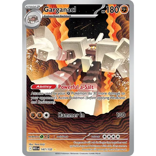 Garganacl MEG 147/132 ME01 Mega Evolution Illustration Rare EN