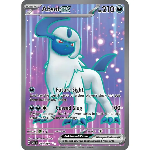 Absol ex OBF 214/197 SV03 Obsidian Flames Ultra Rare Holo EN