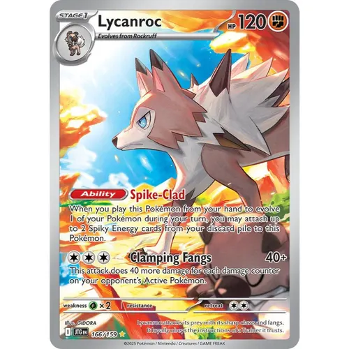 Lycanroc JTG 166/159 Journey Together Illustration Rare EN