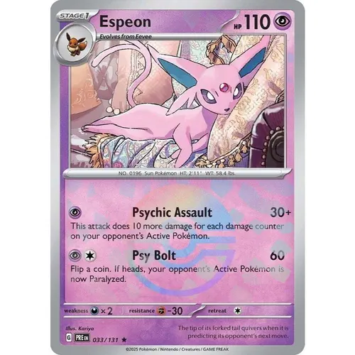 Espeon PRE 033/131 Poke Ball Pattern Prismatic Evolutions EN