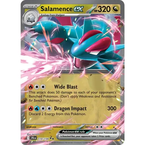 Salamence ex JTG 114/159 Journey Together Holo EN